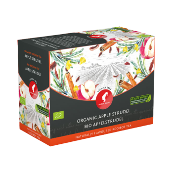 Julius Meinl Bio Tee Apfelstrudel Tee Big Bag (1 Beutel für ca. 1 lt. Wasser), Früchtetee, 20 Teebeutel im Kuvert,